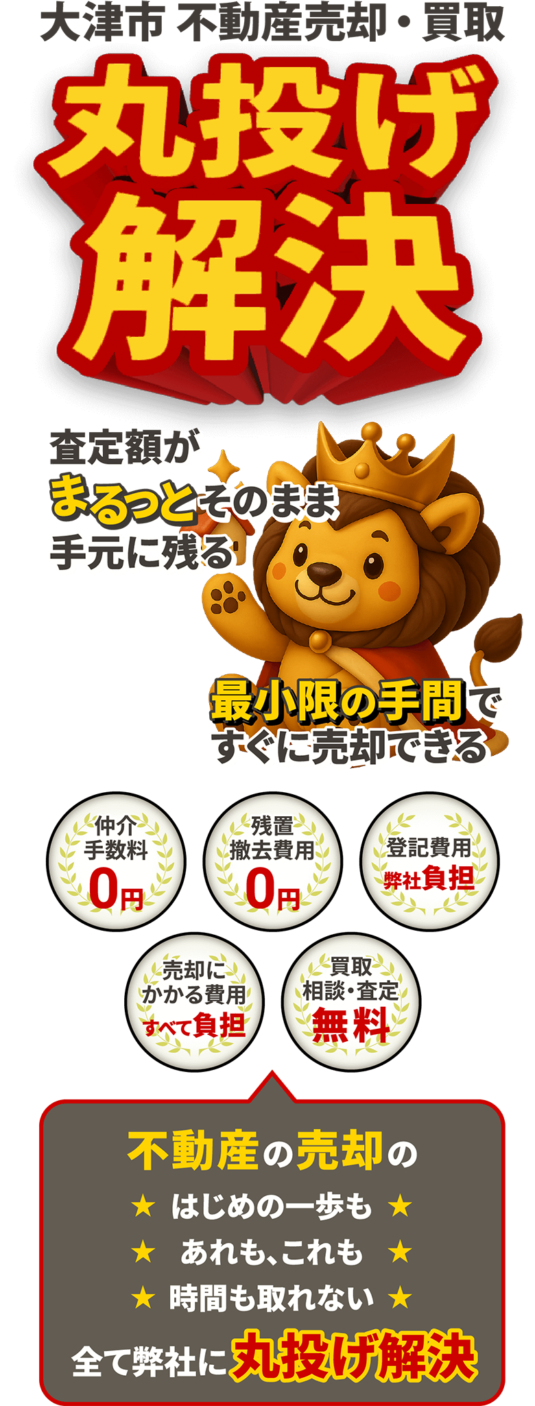 不動産買取・即現金化　丸投げ解決